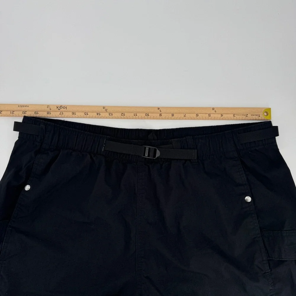 The North Face Men Class V Belted Cargo Shorts Black XXL Hiking Utility NF0A55V8